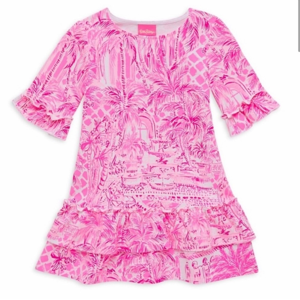 Lilly Pulitzer Kailyn Dress Pink Blossom Palm Beach Paradise